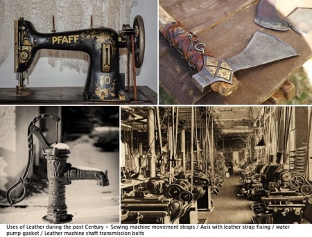 Uses of Leather during the past Century