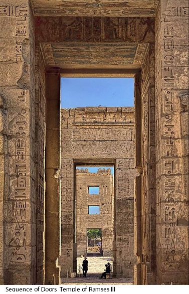Sequence of Doors Temple of Ramses III