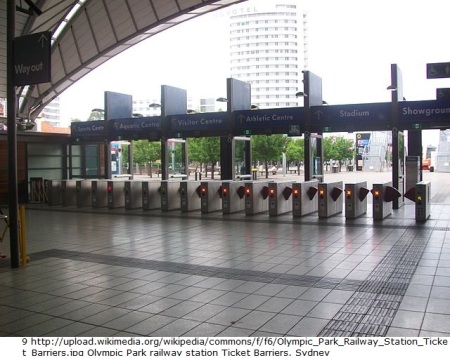 9 Olympic Park Railway Station Ticket Barriers