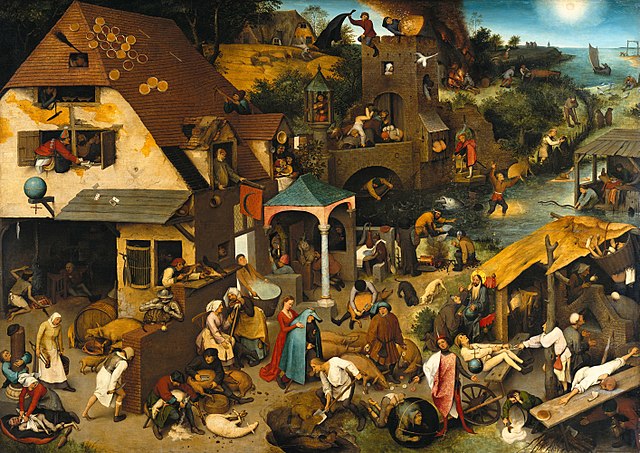 22 ART by Pieter Brueghel the Elder - The Dutch Proverbs