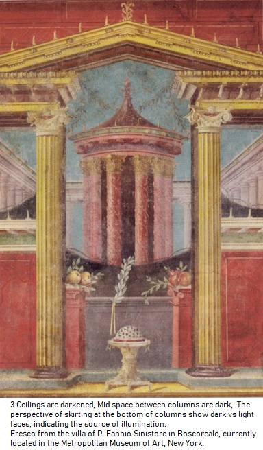 3 Fresco from the villa of P. Fannio Sinistore in Boscoreale, currently located in the Metropolitan Museum of Art, New York.